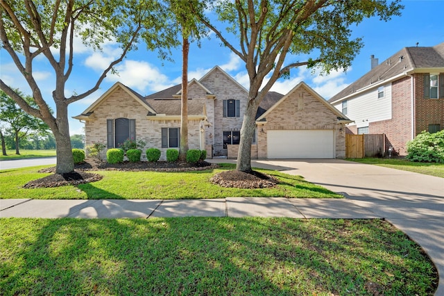6003 Tarra Firma Dr, Spring, TX 77379 - traditional home featuring brick siding, driveway, and an attached garage
