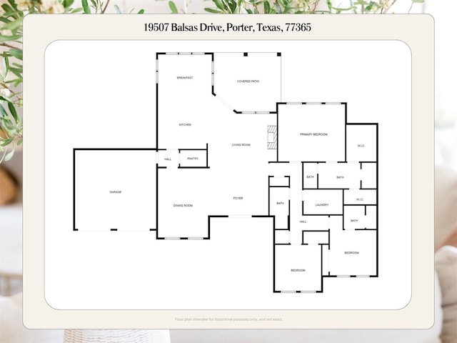 19507 Balsas Dr, Porter, TX 77365 - floor plan