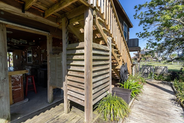 16634 Francis Drake Rd, Jamaica Beach, TX 77554 - exterior space featuring fence