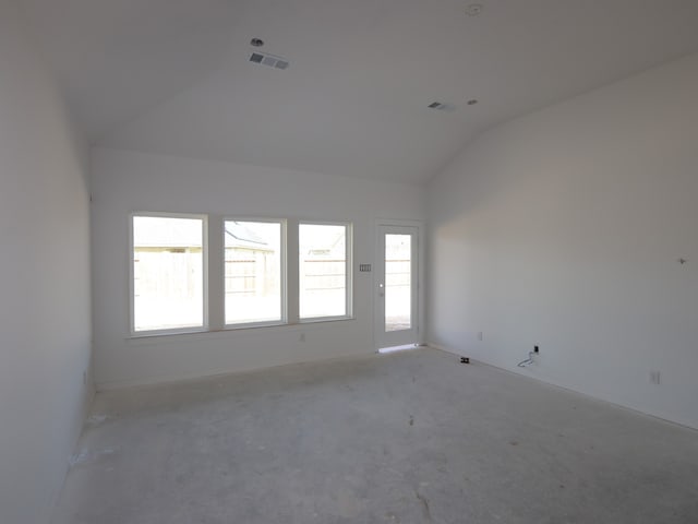 8042 Kay Harbor Dr, Cypress, TX 77433 - empty room with lofted ceiling and carpet floors