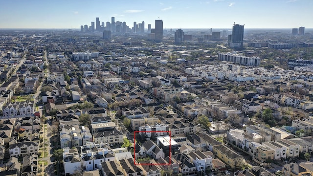 609 Reinicke St, Houston, TX 77007 - aerial view featuring a view of city