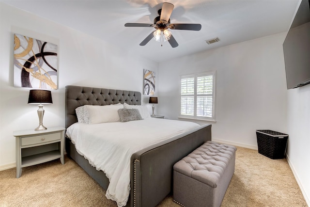 15122 Windsdowne Ln, Cypress, TX 77429 - bedroom featuring light colored carpet and ceiling fan