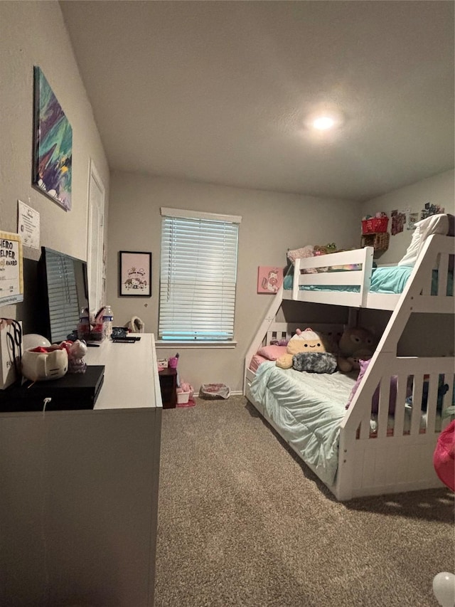 bedroom featuring carpet flooring