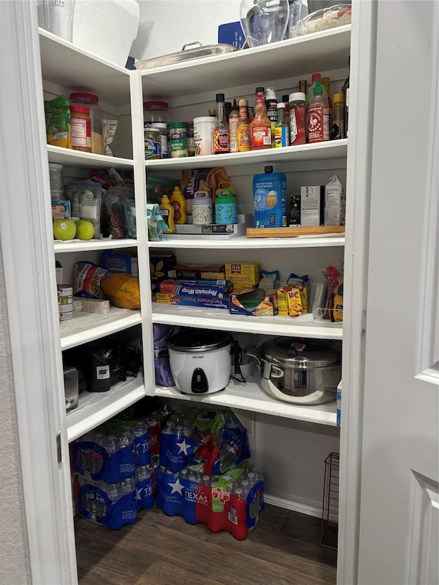 view of pantry