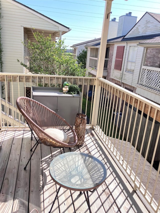7600 Emmett F Lowry Expy Unit 310, Texas City, TX 77591 - view of wooden terrace