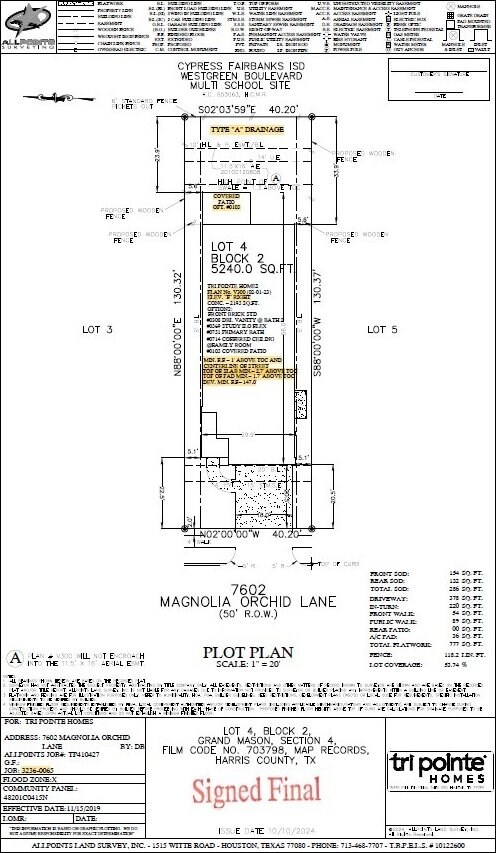 7602 Magnolia Orchid Ln, Cypress, TX 77433 - plan