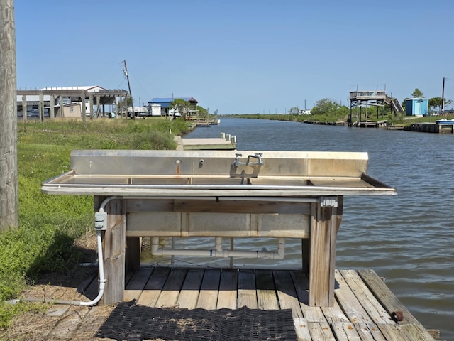 900 Mariner St, Sargent, TX 77414 - view of dock featuring a water view