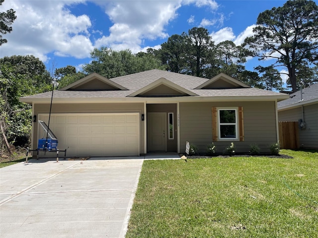 15838 Aspen Dr, Montgomery, TX 77356 - ranch-style house featuring a garage, roof with shingles, and driveway