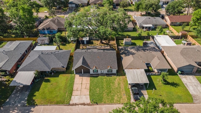 drone / aerial view featuring a residential view