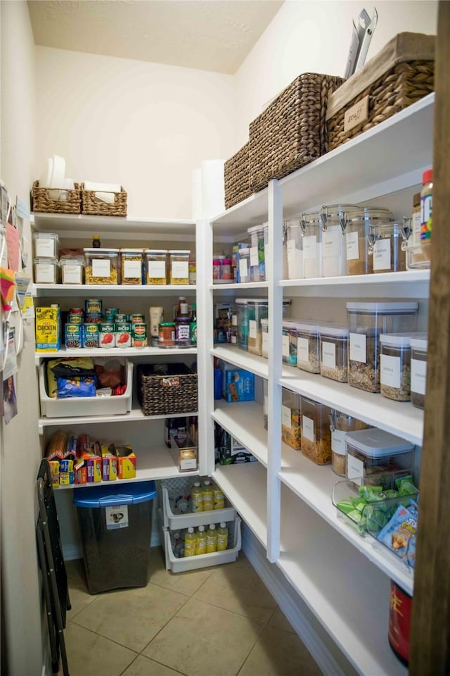 view of storage area