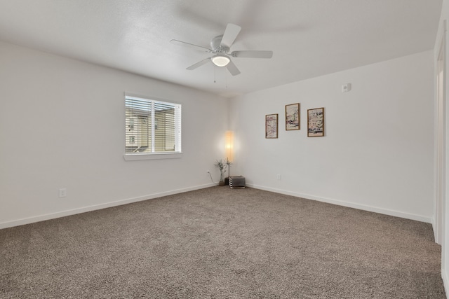 12603 Telge Rd Unit 30C-D, Cypress, TX 77429 - unfurnished room featuring a ceiling fan, carpet floors, and baseboards