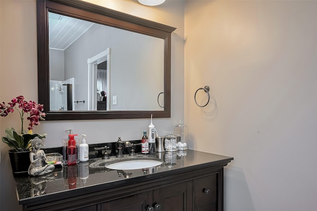 18914 Hikers Trail Dr, Humble, TX 77346 - bathroom featuring vanity