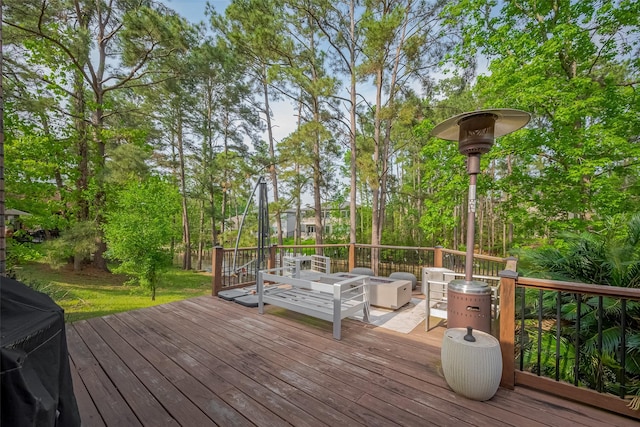 18914 Hikers Trail Dr, Humble, TX 77346 - view of wooden terrace