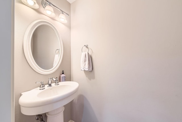 bathroom with a sink