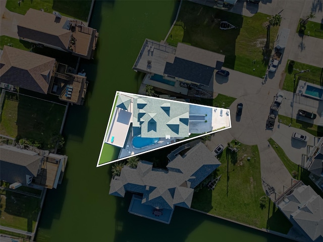 drone / aerial view featuring a residential view