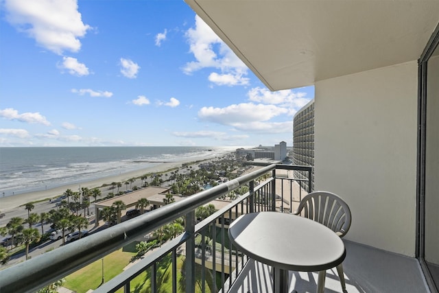 5220 Seawall Blvd Unit 1134C, Galveston, TX 77551 - balcony with a view of the beach and a water view