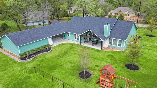 drone / aerial view