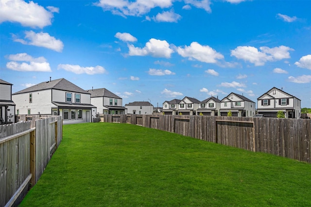 12305 Brandenburg Gate Dr, Houston, TX 77047 - view of yard featuring a residential view and a fenced backyard