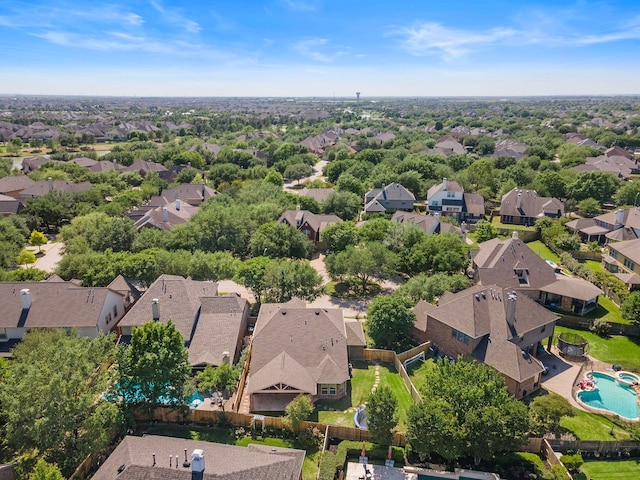 birds eye view of property featuring a residential view