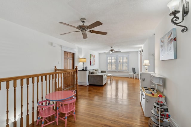 6114 Truro St, Houston, TX 77007 - corridor with wood finished floors and baseboards