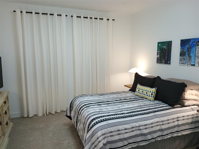 bedroom with carpet floors