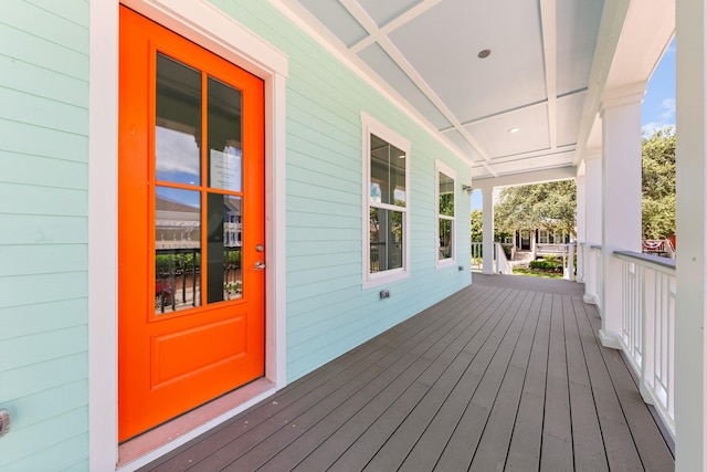 13 Caravelle Ct, Galveston, TX 77554 - view of wooden porch