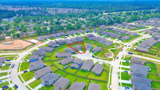 17014 Wild Stream Ct, Conroe, TX 77302 - drone / aerial view with a residential view