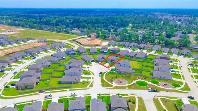 17014 Wild Stream Ct, Conroe, TX 77302 - aerial view featuring a residential view