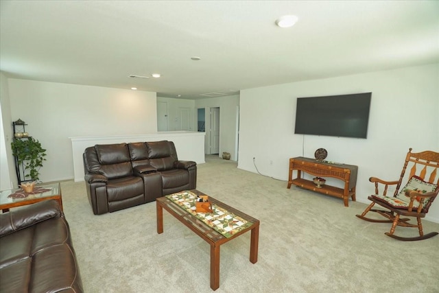 17014 Wild Stream Ct, Conroe, TX 77302 - living room featuring recessed lighting and carpet flooring