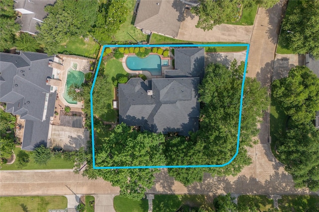 8802 Kennet Valley Rd, Spring, TX 77379 - view of property location featuring property parcel outlined