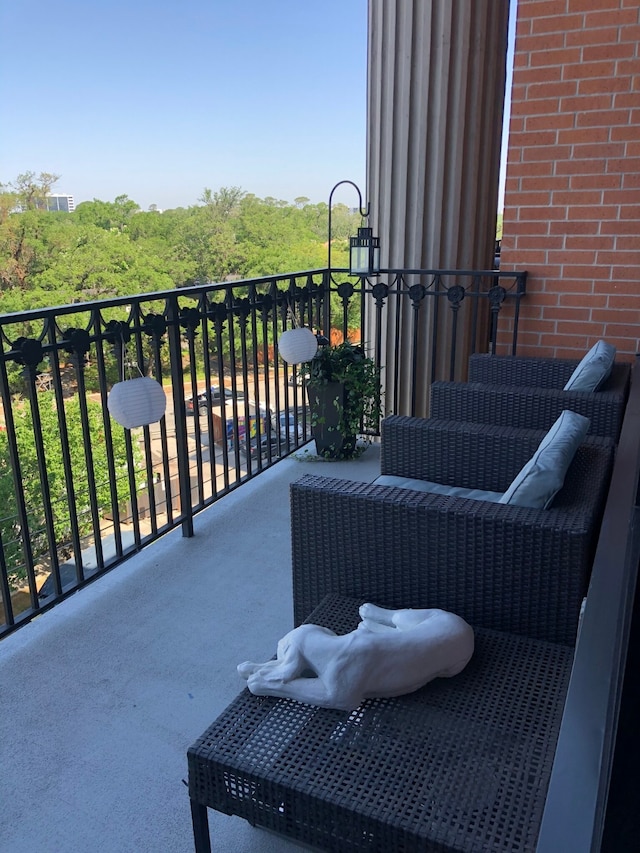 view of balcony