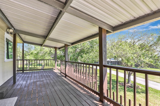 603 Shady Glen Dr, Anahuac, TX 77514 - wooden deck featuring fence