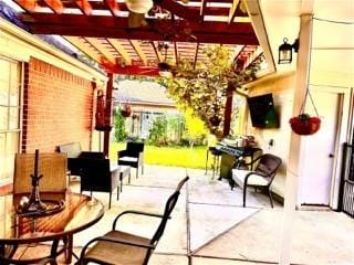 23006 Greenrush Dr, Katy, TX 77494 - view of patio / terrace featuring a pergola