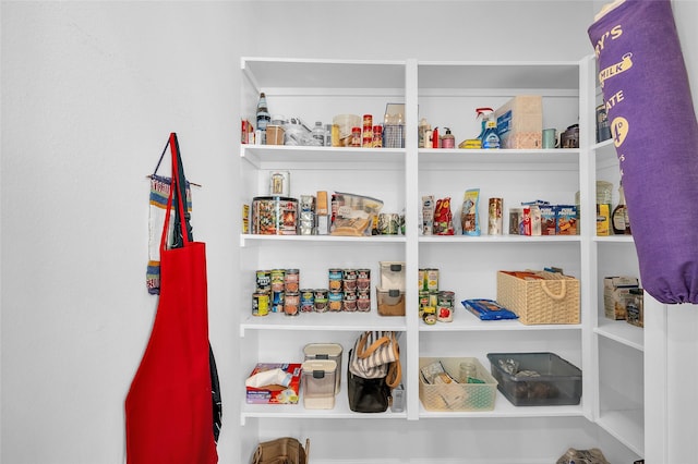 view of pantry