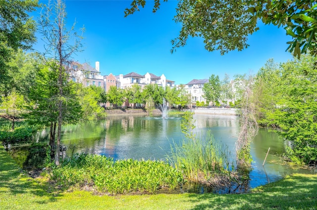 property view of water featuring a residential view