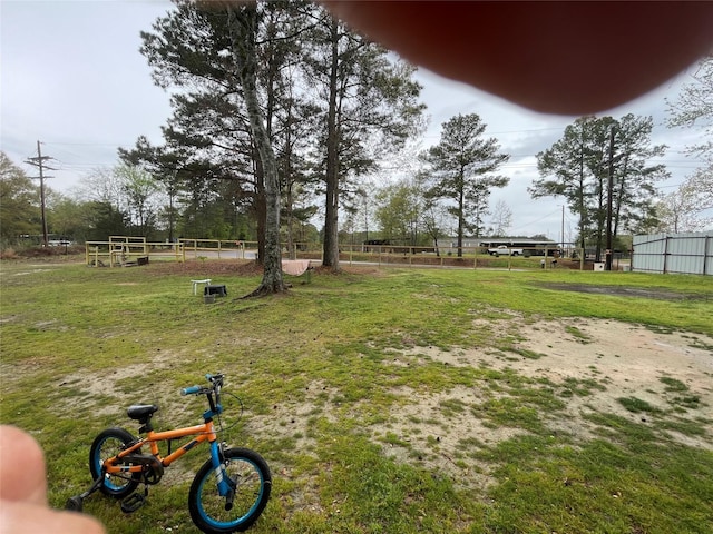 406 W Liberty Rd, Harleton, TX 75651 - view of yard with fence