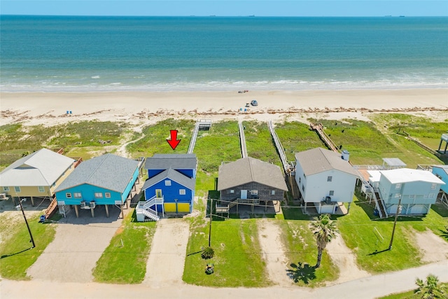 1654 Sandpebble Pl, Surfside Beach, TX 77541 - aerial perspective of suburban area with expansive coastline