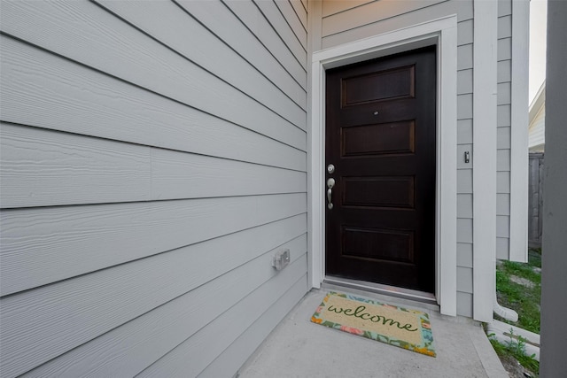 view of property entrance