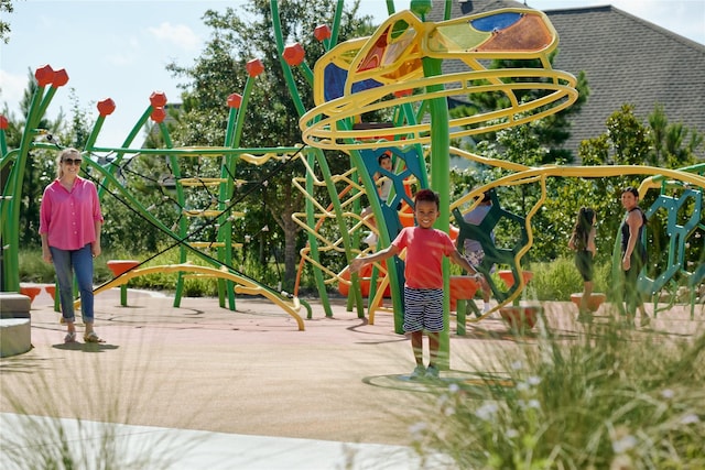 view of play area
