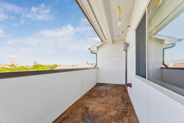 view of balcony