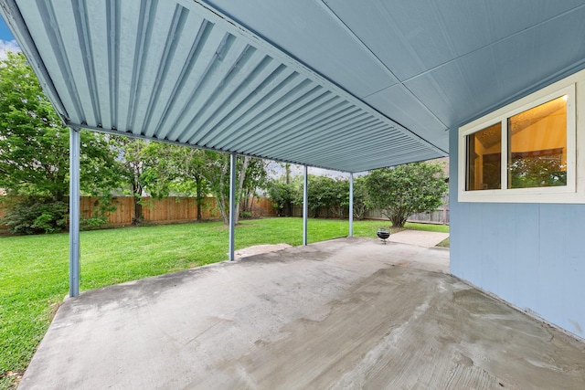 view of patio / terrace featuring a fenced backyard