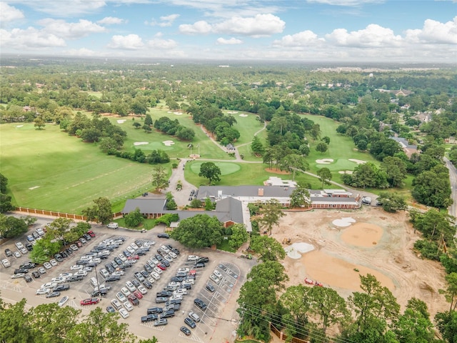 drone / aerial view featuring view of golf course