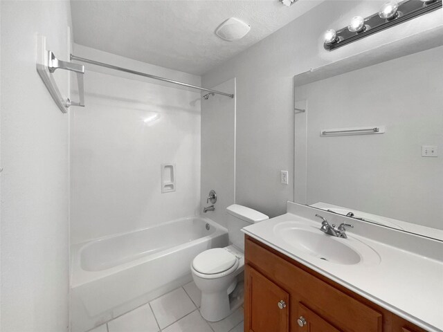 7206 Fiesta Flower, Katy, TX 77494 - full bath with toilet, tile patterned floors, vanity, and shower / washtub combination