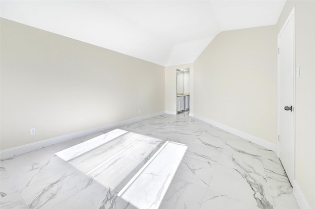 13723 Rocky Bluff Dr, Houston, TX 77085 - empty room with light marble finish floors and lofted ceiling