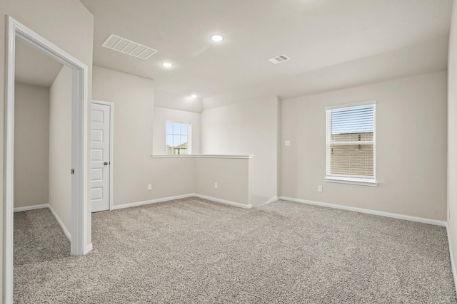 302 Elk Run Ln, Huntsville, TX 77320 - interior space featuring carpet flooring, visible vents, and baseboards