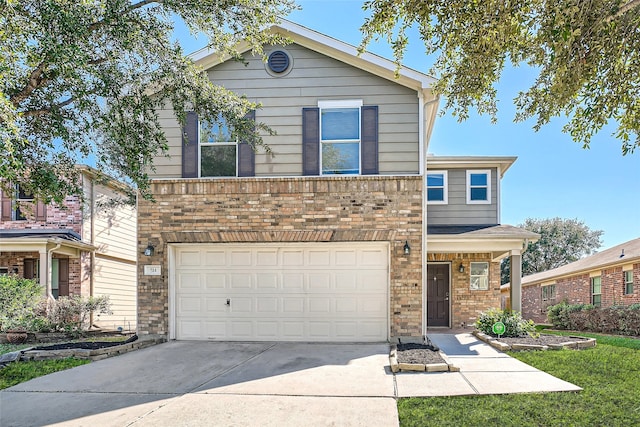514 Remington Green Ct, Houston, TX 77073 - traditional-style home featuring brick siding, driveway, and a garage