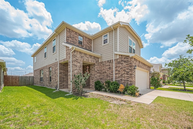 25327 Cheshire Knoll St, Katy, TX 77493 - view of front of property with concrete driveway, brick siding, and an attached garage
