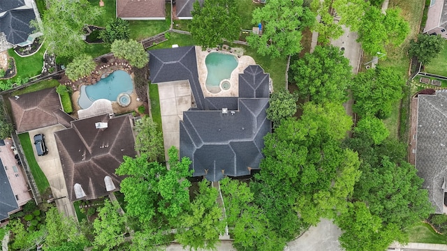 15431 Greens Cove Way, Houston, TX 77059 - drone / aerial view of a pool area