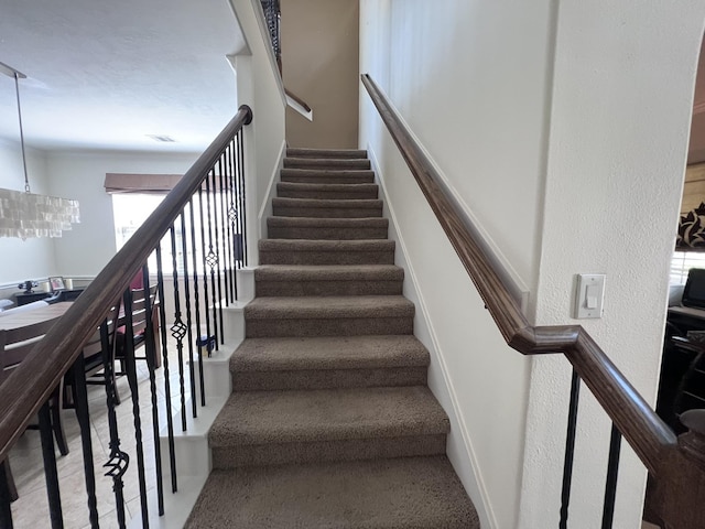 view of staircase