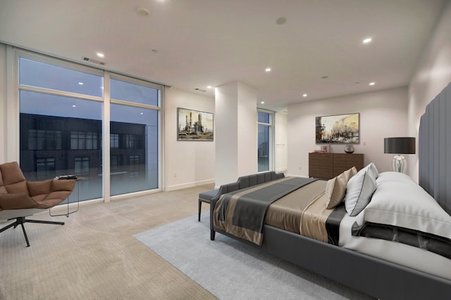 4521 San Felipe St Unit 2304-5, Houston, TX 77027 - carpeted bedroom featuring recessed lighting and visible vents